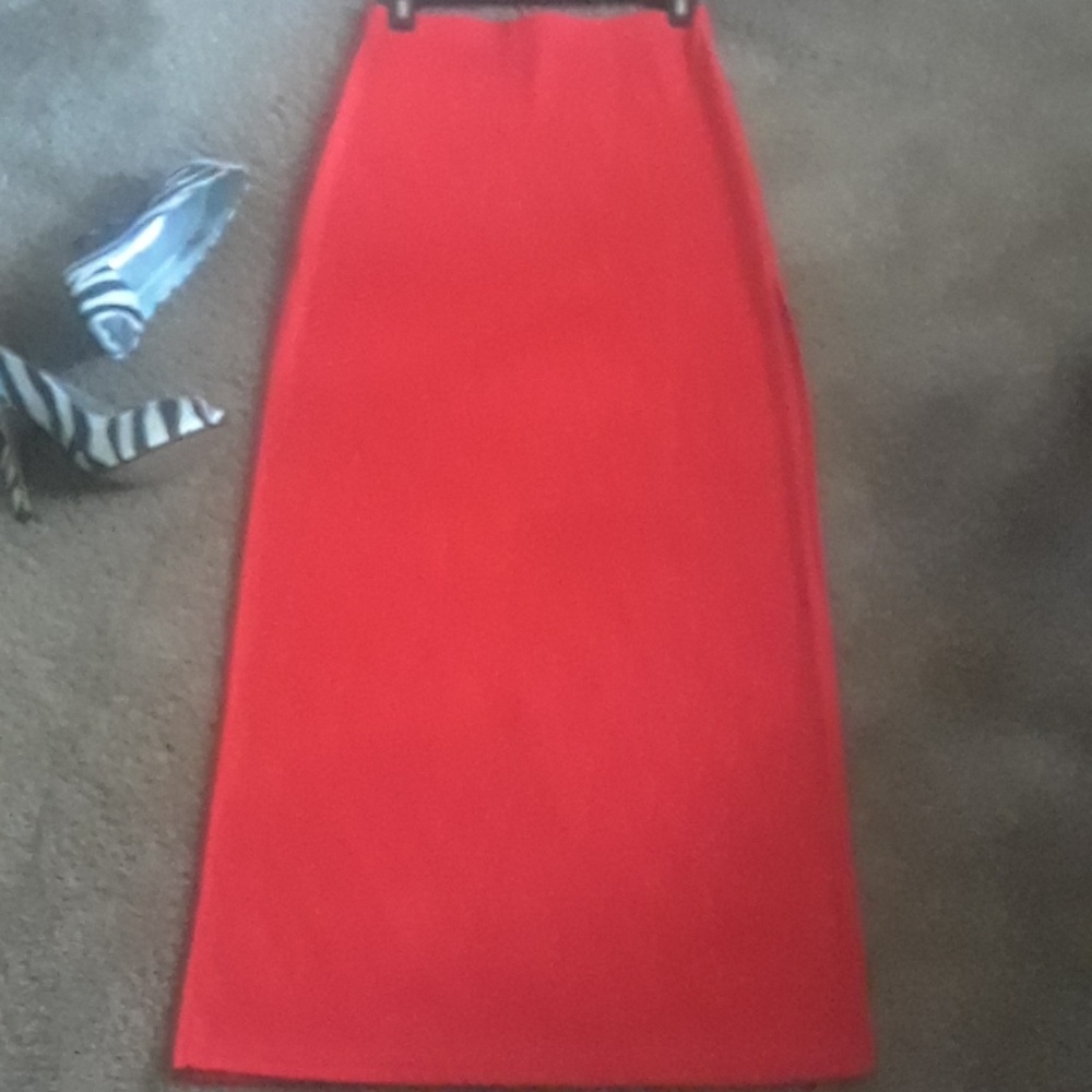 "Tangerine Spandex Skirt"
